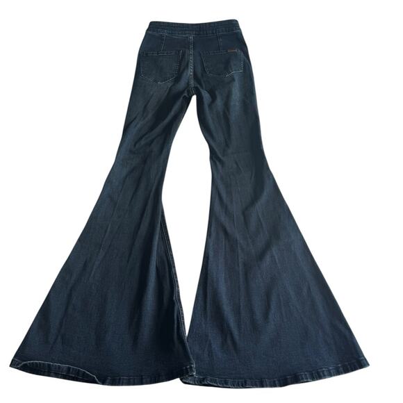 Rock & Roll Cowgirl Women's Bargain Button Bell Jean Size 25 X 34 - Picture 5 of 14